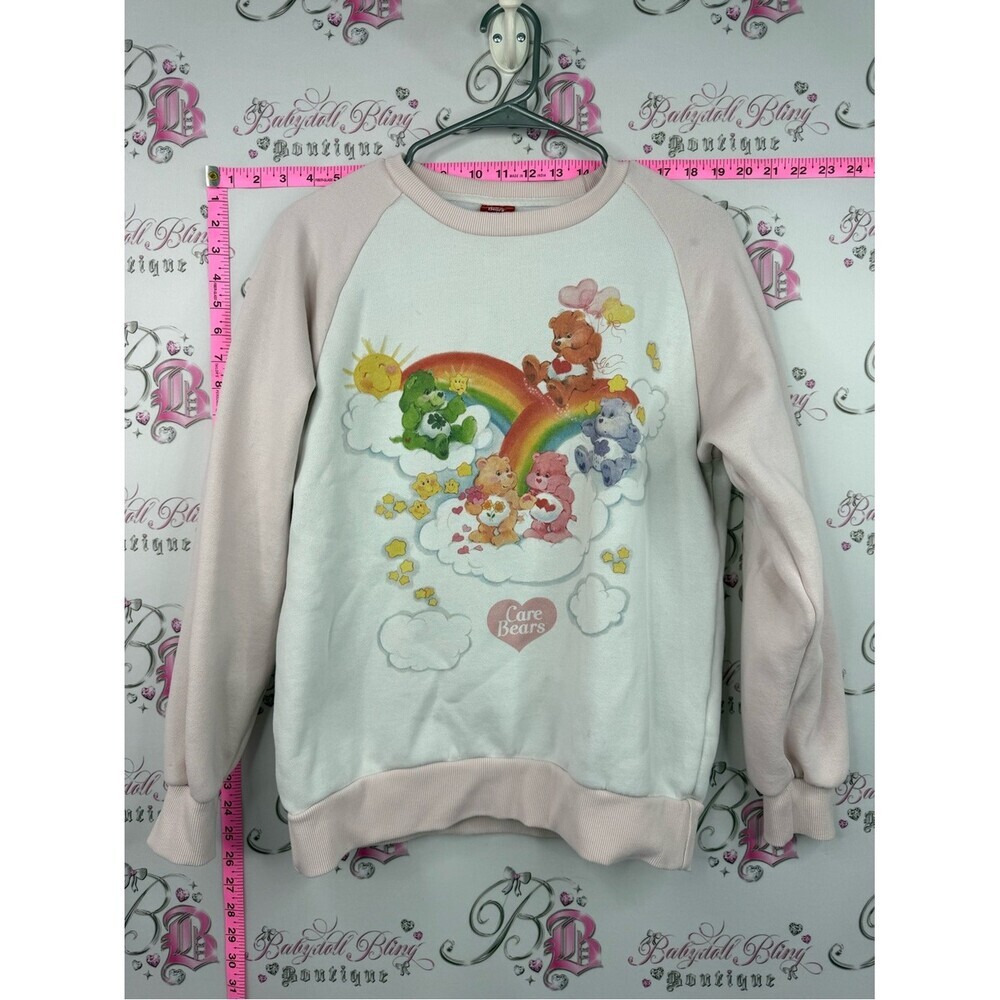 Care Bears cakeworthy sweater Pastel Pink & White Raglan Sweatshirt